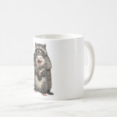 Mug Smoking Raccoon, Beer Opossum Best Friends (Devant droit)
