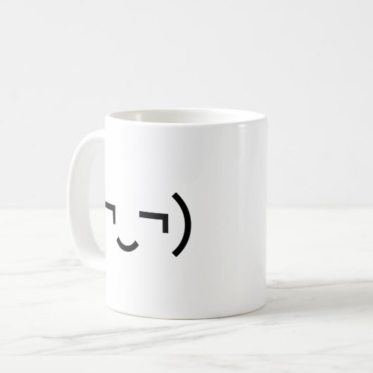 Mug Smug Emoticon (‿MD) Kaomoji japonais (Devant gauche)