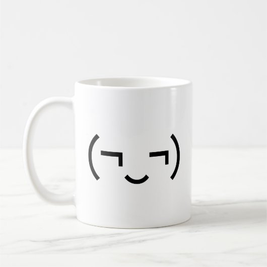 Mug Smug Emoticon (‿MD) Kaomoji japonais (Gauche)