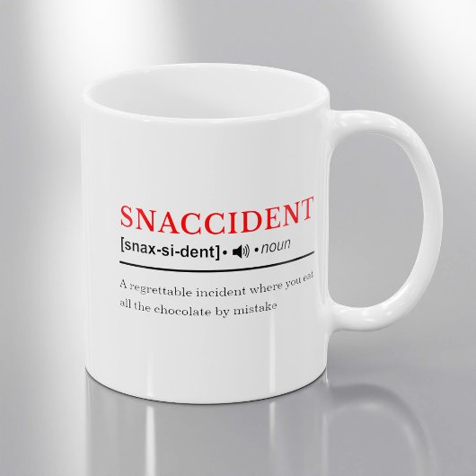 Mug Snaccident - Définition de dictionnaire personnali