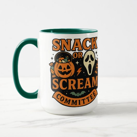 Mug Snack or Scream Committee | Halloween (Gauche)
