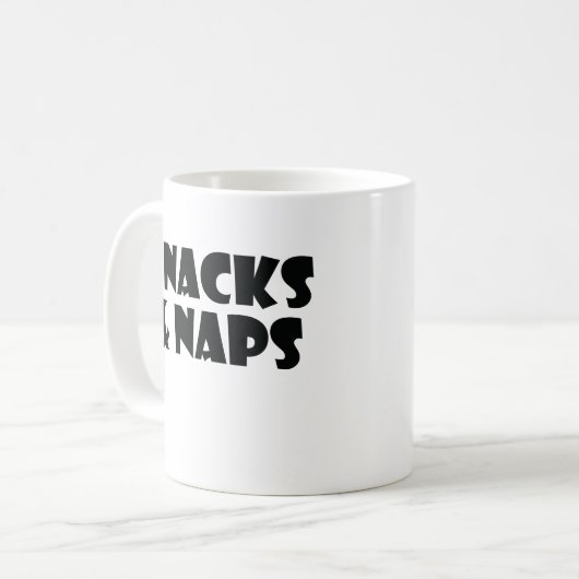Mug Snacks Et Naps (Devant gauche)
