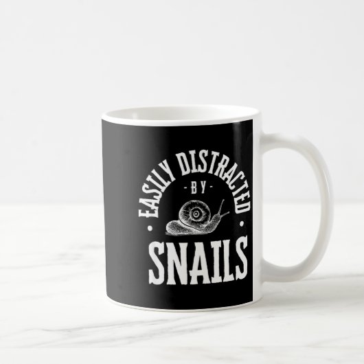 Mug Snail Lover Easily Distracted By Snails, Funny Sna (Droite)