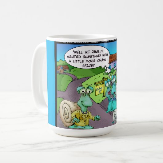Mug Snail Ventes Immobilières Drôle Cadeaux et Objets (Devant gauche)