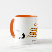 Mug Snake chinois Zodiac Année Monogramme Amusants Enf (Devant gauche)