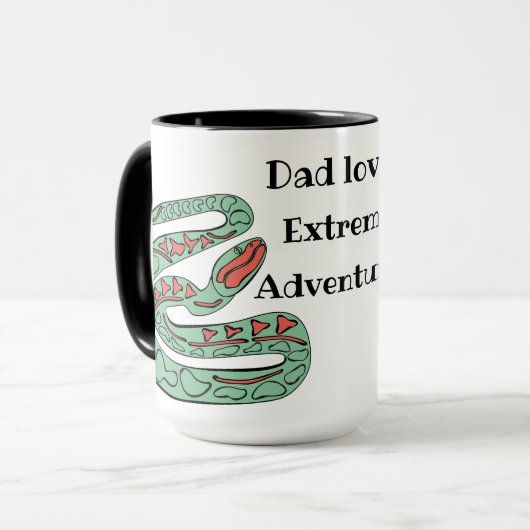 Mug Snake World : Papa Aime Les Aventures Extrêmes. (Devant gauche)