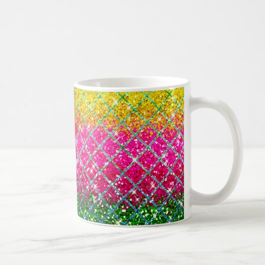 Mug Snakeskin rose parties scintillant (Droite)