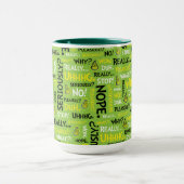 Mug Snarky Grinch | Grinch Snarky modèle de phrase (Centre)