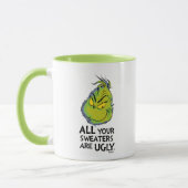Mug Snarky Grinch | Tous Vos Chauffeurs Sont Vilains (Gauche)