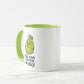 Mug Snarky Grinch | Tous Vos Chauffeurs Sont Vilains (Devant gauche)