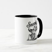 Mug Snarky jusqu'à la tombe (Devant droit)