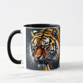 Mug Snarling Tiger Personnaliser Nom Café cadeau (Gauche)