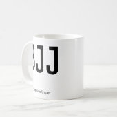Mug Sniper de soumission personnalisée BJJ Jiu Jitsu (Devant gauche)