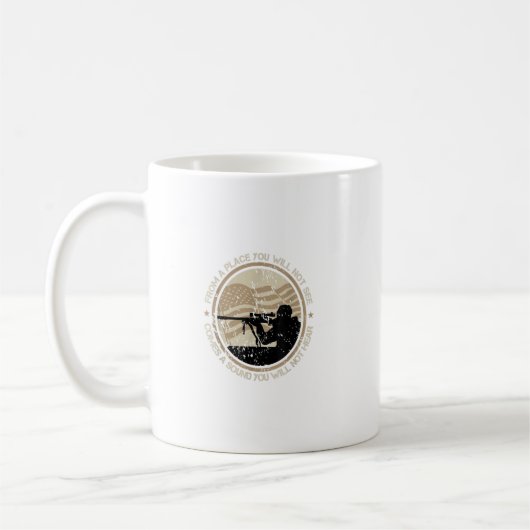Mug Sniper Militaire Sharpshooter Usa Vous Ne Verrez P (Gauche)