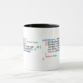 Mug Snippet de code de programmation de palindrome (Centre)