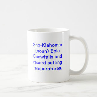 Mug Sno-Klahoma : (nom) chutes de neige et disque