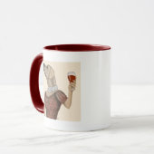Mug Snob de vin du Labrador jaune (Devant gauche)