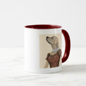 Mug Snob de vin du Labrador jaune (Devant droit)