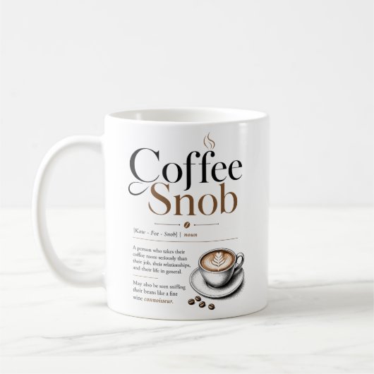 Mug Snob du Café (Gauche)