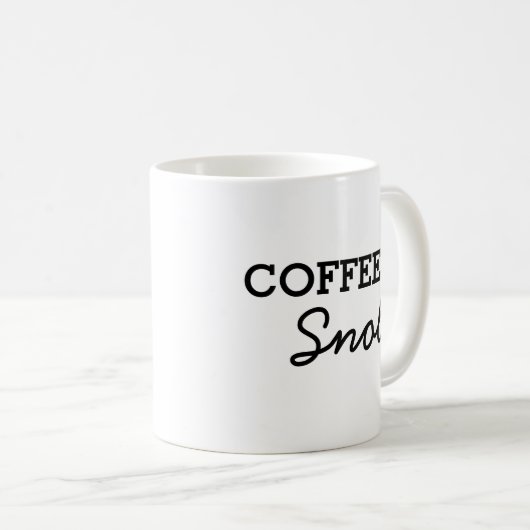 Mug Snob simple de café (Devant droit)