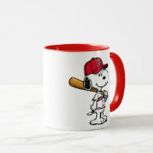 Mug Snoopy Baseball Boston (Devant droit)