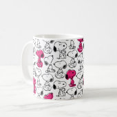 Mug Snoopy Black & Magenta Motif (Devant gauche)