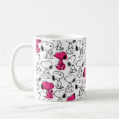Mug Snoopy Black & Magenta Motif (Gauche)