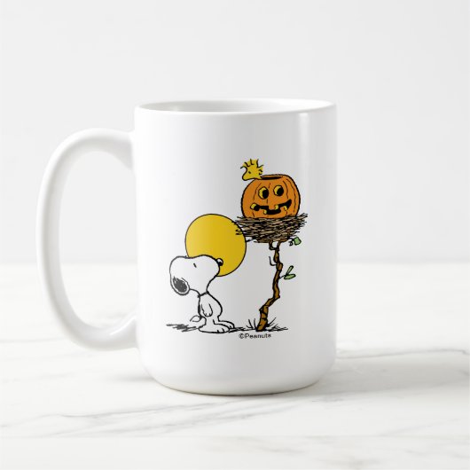 Mug Snoopy & Bois Nid Avec Jack O'Lantern (Gauche)
