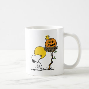Mug Snoopy & Bois Nid Avec Jack O'Lantern