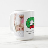 Mug Snoopy Christmas Wreath | Meilleure photo de grand (Devant gauche)