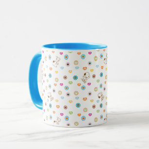 Mug Snoopy Colorful Hearts Motif