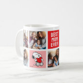 Mug Snoopy Heart | Maman Photo Collage (Devant gauche)