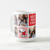 Mug Snoopy Heart | Maman Photo Collage (Devant gauche)