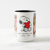 Mug Snoopy Heart | Meilleure grand-mère jamais - Photo (Centre)