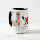 Mug Snoopy Heart | Meilleure grand-mère jamais - Photo (Devant gauche)