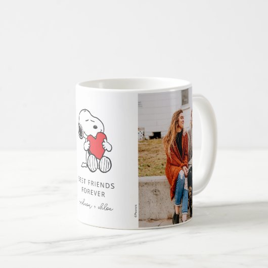 Mug Snoopy Heart | Meilleurs Amis - Photo (Devant droit)