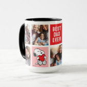 Mug Snoopy Heart | Papa Photo Collage (Devant gauche)