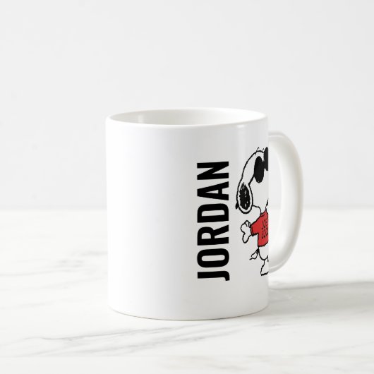 Mug Snoopy "Joe Cool" debout (Devant droit)