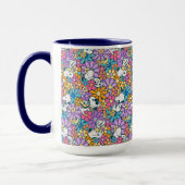 Mug Snoopy & Motif de fleurs de bois (Gauche)