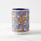Mug Snoopy & Motif de fleurs de bois (Centre)