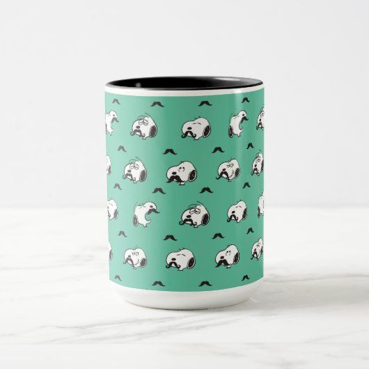 Mug Snoopy Moustaches et Motif Turquoise (Centre)