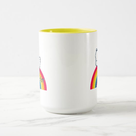 Mug Snoopy | Rêver en couleur arc-en-ciel (Centre)
