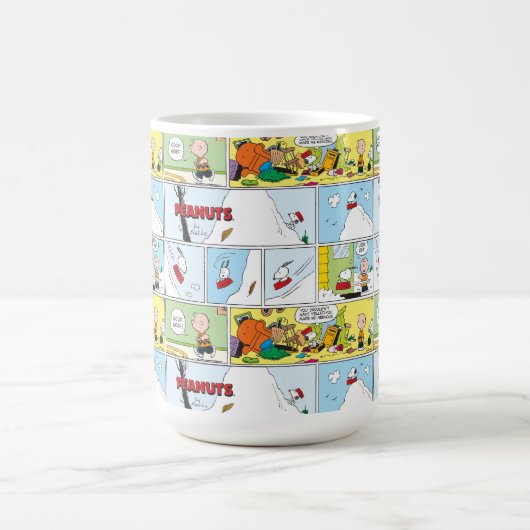 Mug Snoopy Sled Riding Food Dish (Centre)