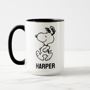 Mug Snoopy So Sweet Flower Motif Ajouter Votre Nom