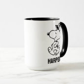 Mug Snoopy So Sweet Flower Motif | Ajouter Votre Nom (Devant droit)