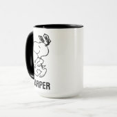 Mug Snoopy So Sweet Flower Motif | Ajouter Votre Nom (Devant gauche)