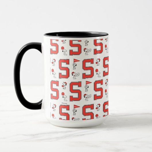 Mug Snoopy Varsity Motif sportif (Gauche)