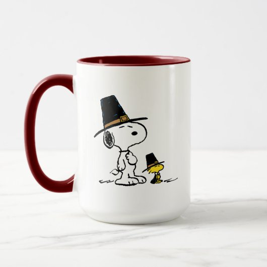 Mug Snoopy & Woodstock Pilgrim (Gauche)