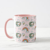 Mug Snoopy & Woodstock Rainbow Heart Motif (Gauche)