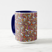 Mug Snoopy & Woodstock Vibes Super Motif violet (Devant gauche)